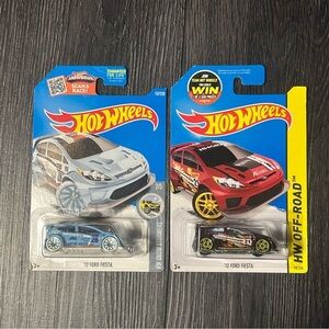 Hot Wheels ’12 Ford Fiesta Lot Arctic Racer HW Snow Stormers Off-Road Carded